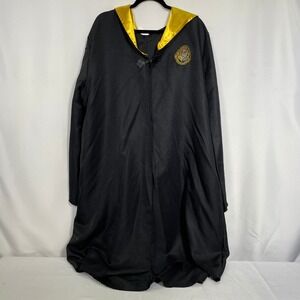 Harry Potter Black Hogwarts Crest Hooded Costume Robe Adult LARGE/XL